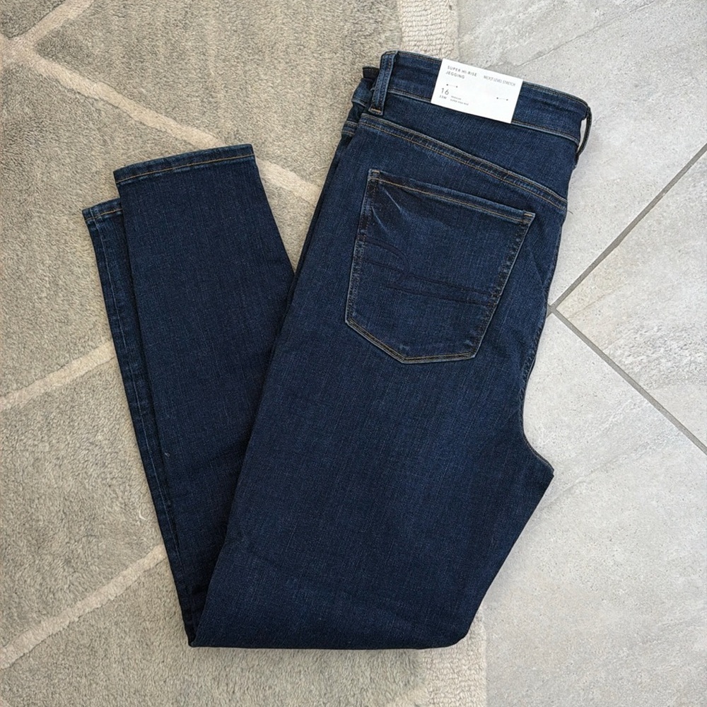 American Eagle Super Hi-Rise NE(X)T Level Stretch Jean Jegging  Sz 16 NWT